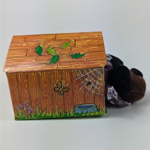 1998 Pound Puppies Plush 10/12 Mary Meyer Doghouse Puppy Dog Collectible Box - Picture 4 of 10